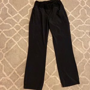 Black Cherokee scrub bottoms. Iflex straight leg.